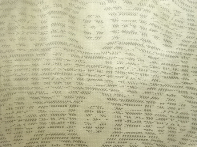 アンティーク　花蜀江文織出し本場大島紬単衣着物